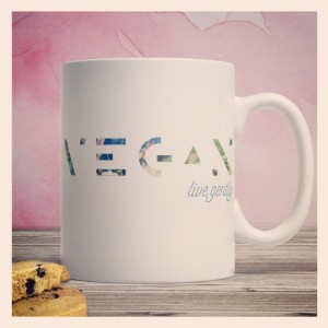 Vegan live gently - mug