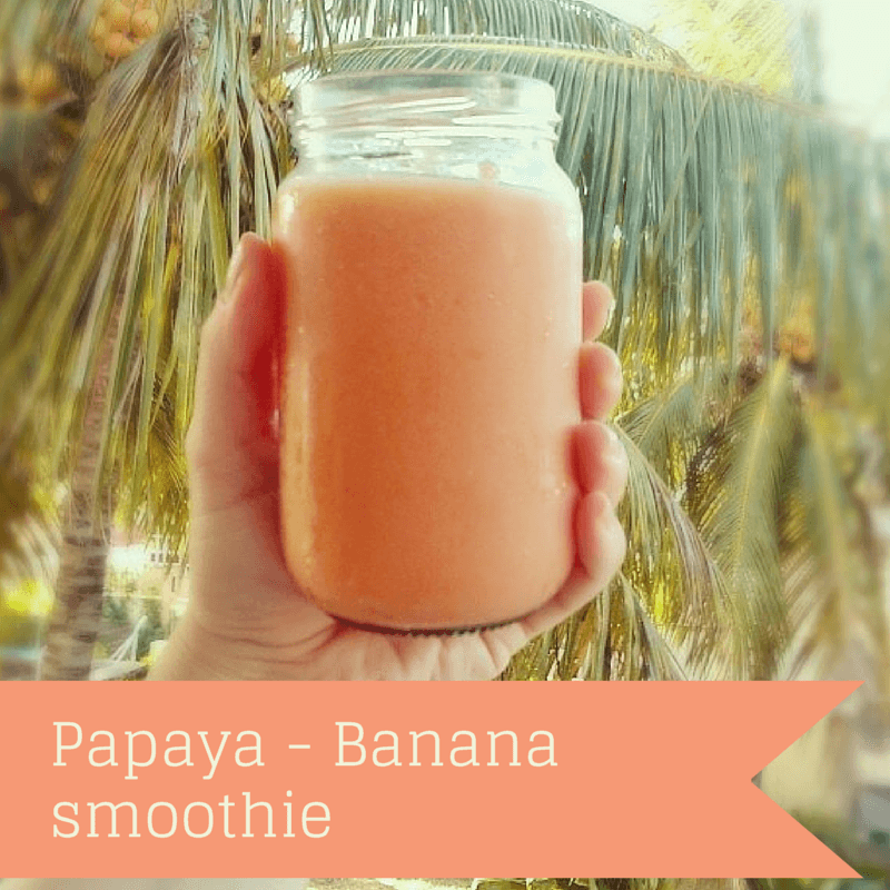 vegan papaya banana smoothie big