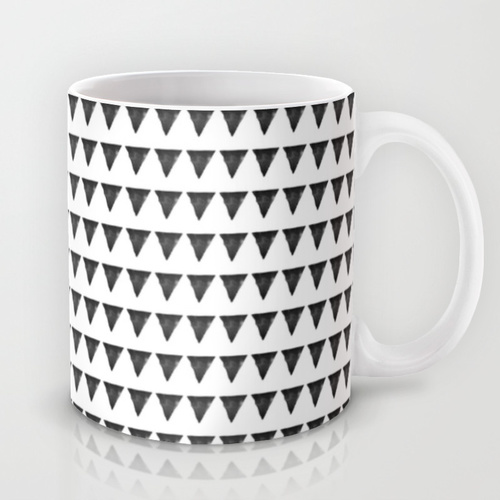 Nordic interior triangles II Mug
