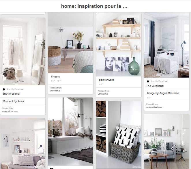 Pinterest interior design board