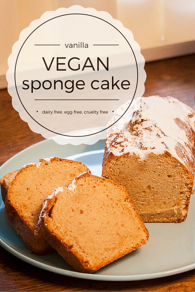 Vanilla vegan sponge cake