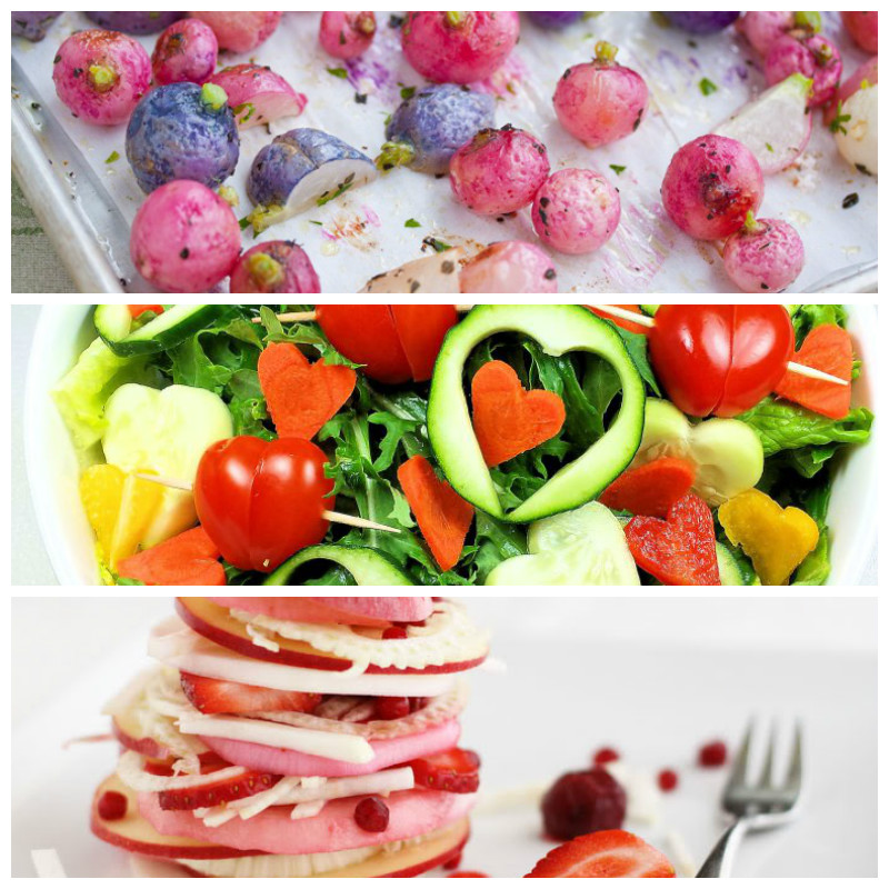 Valentine's Day Vegan recipes roundup salads & side-dishes