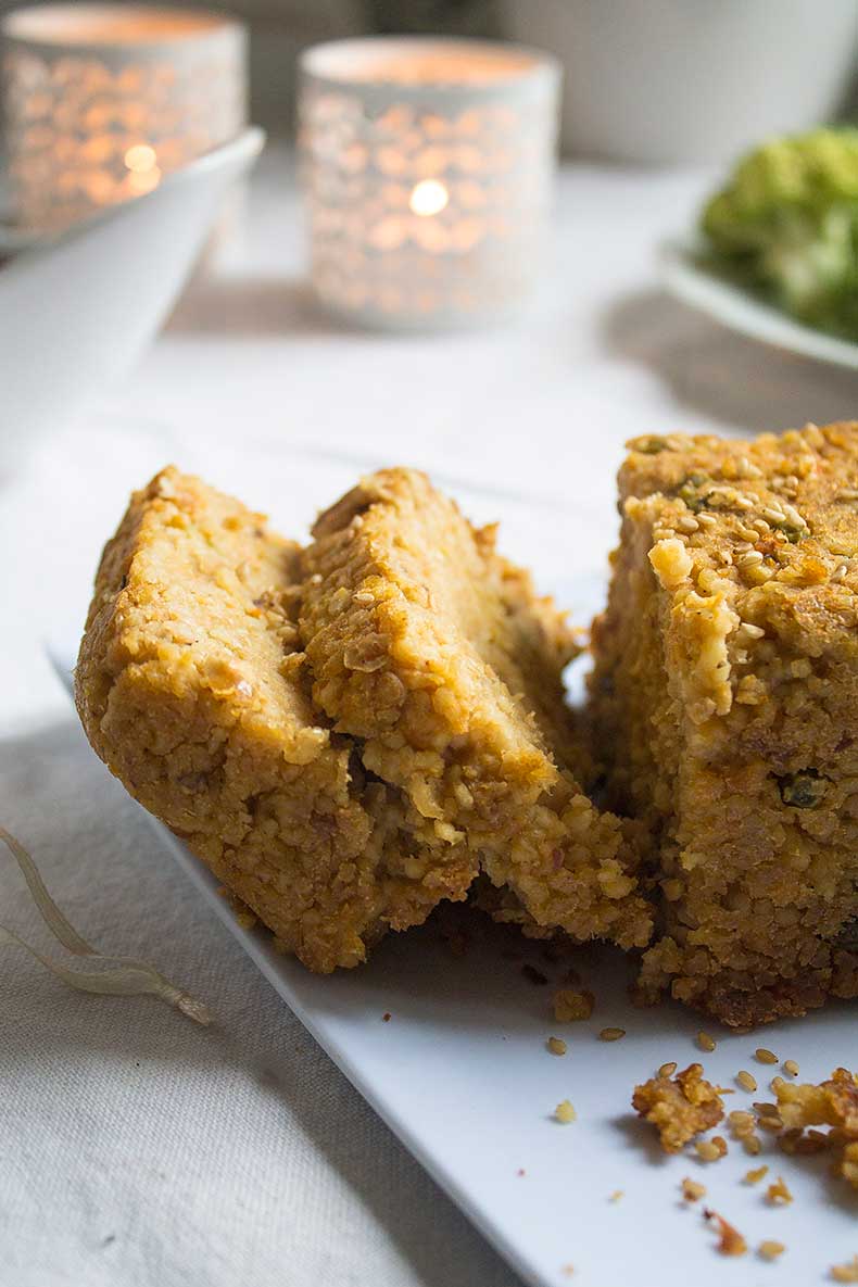 holiday lentil loaf