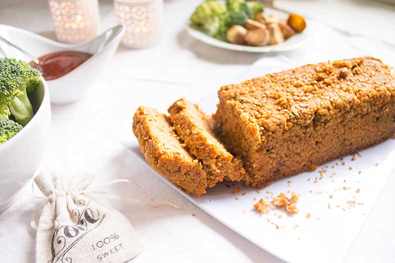 Perfect holiday lentil loaf