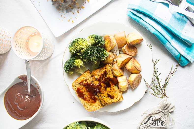 Vegan lentil loaf