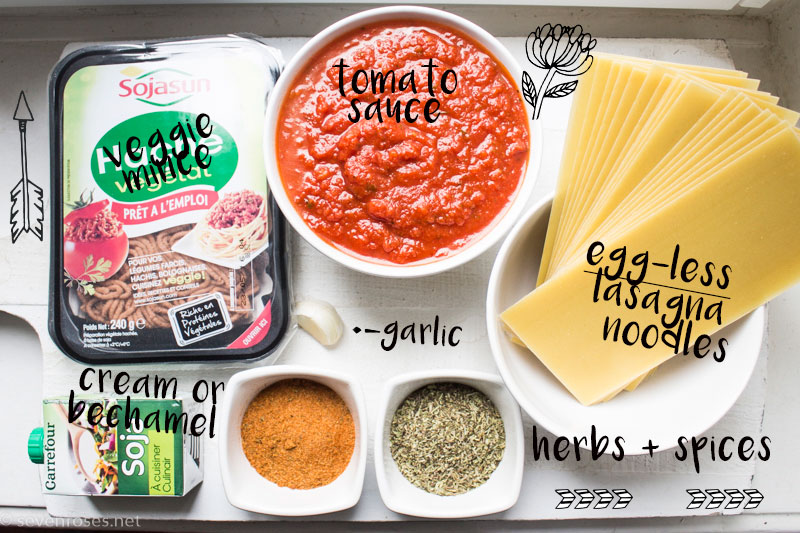 vegan lasagna ingredients