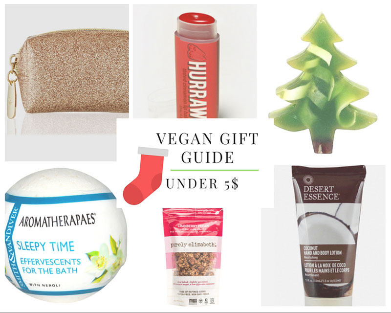 Vegan & Cruelty Free gift guide under 5$ (Stocking stuffers)