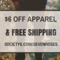 $6 off and free shipping