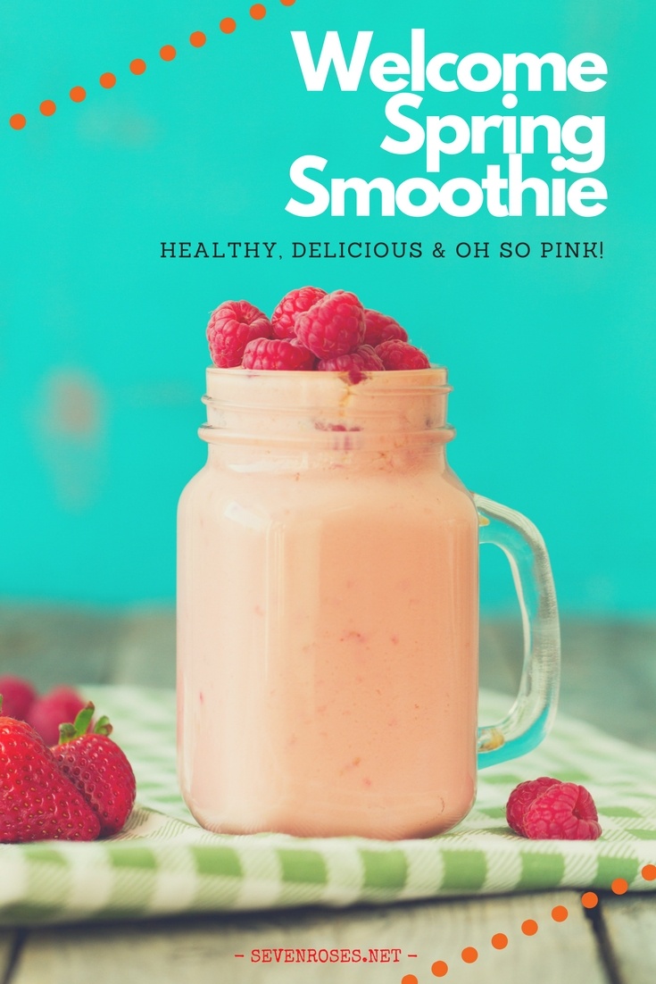 This easy-to-make, vitamin-packed, pink-colored smoothie is the perfect way to welcome spring, fill up your stomach and eat plenty of fruits all at the same time.