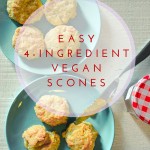 easy 4 ingredient vegan scones