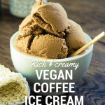 Rich and creamy vegan coffee ice cream