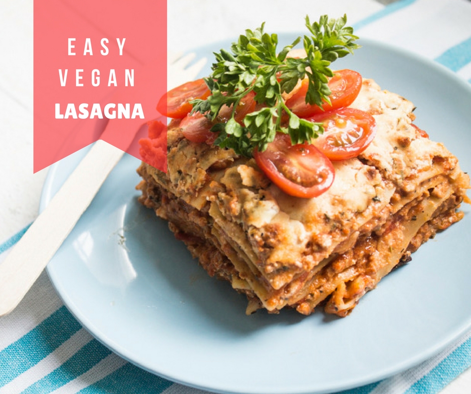 Easy Vegan lasagna - like my mom used to make, but Vegan - Seven Roses