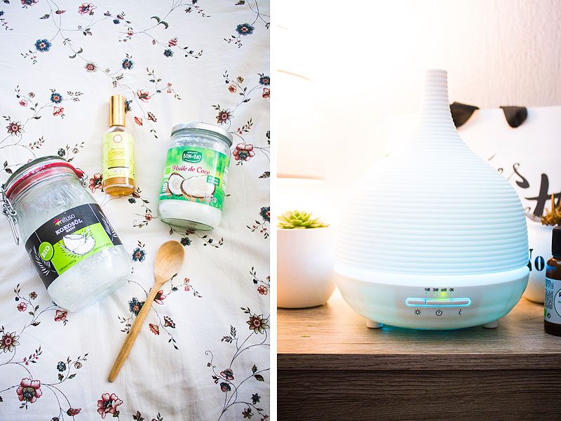 Spring pamper routine: hair oils and diffuser