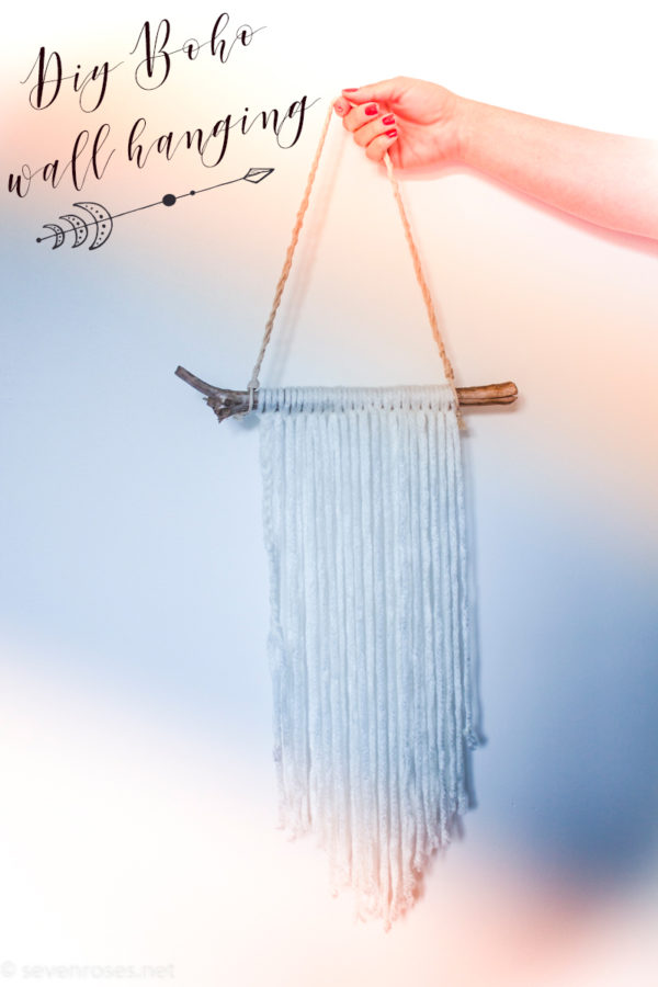 DIY Boho wall hanging ♥ super easy and fast Seven Roses