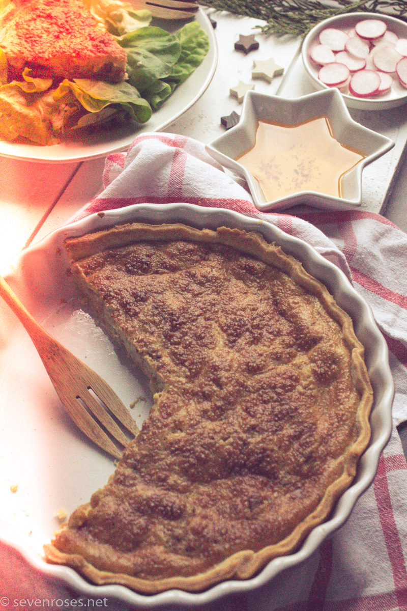 Vegan Quiche Lorraine - perfect for holiday parties!