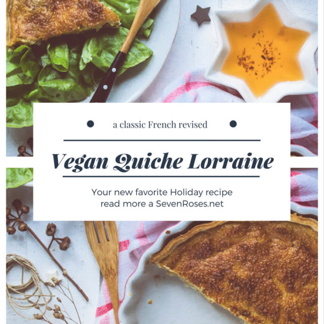 Vegan Quiche Lorraine - perfect for holiday parties!