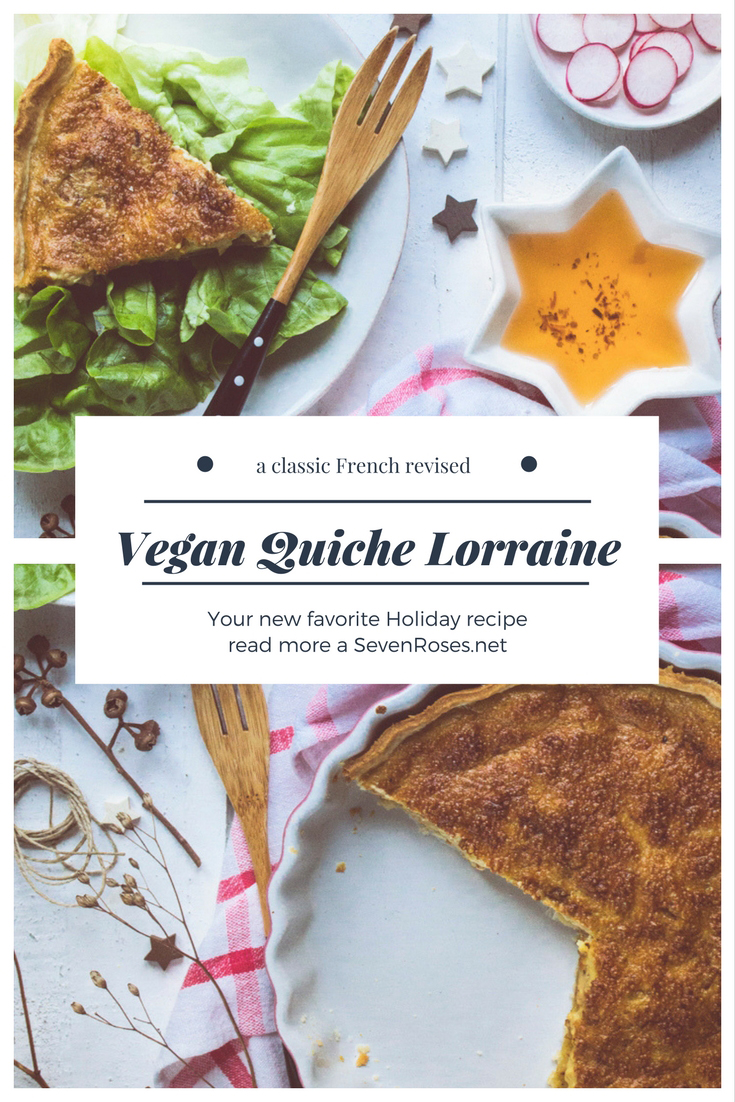 Vegan Quiche Lorraine - perfect for holiday parties!