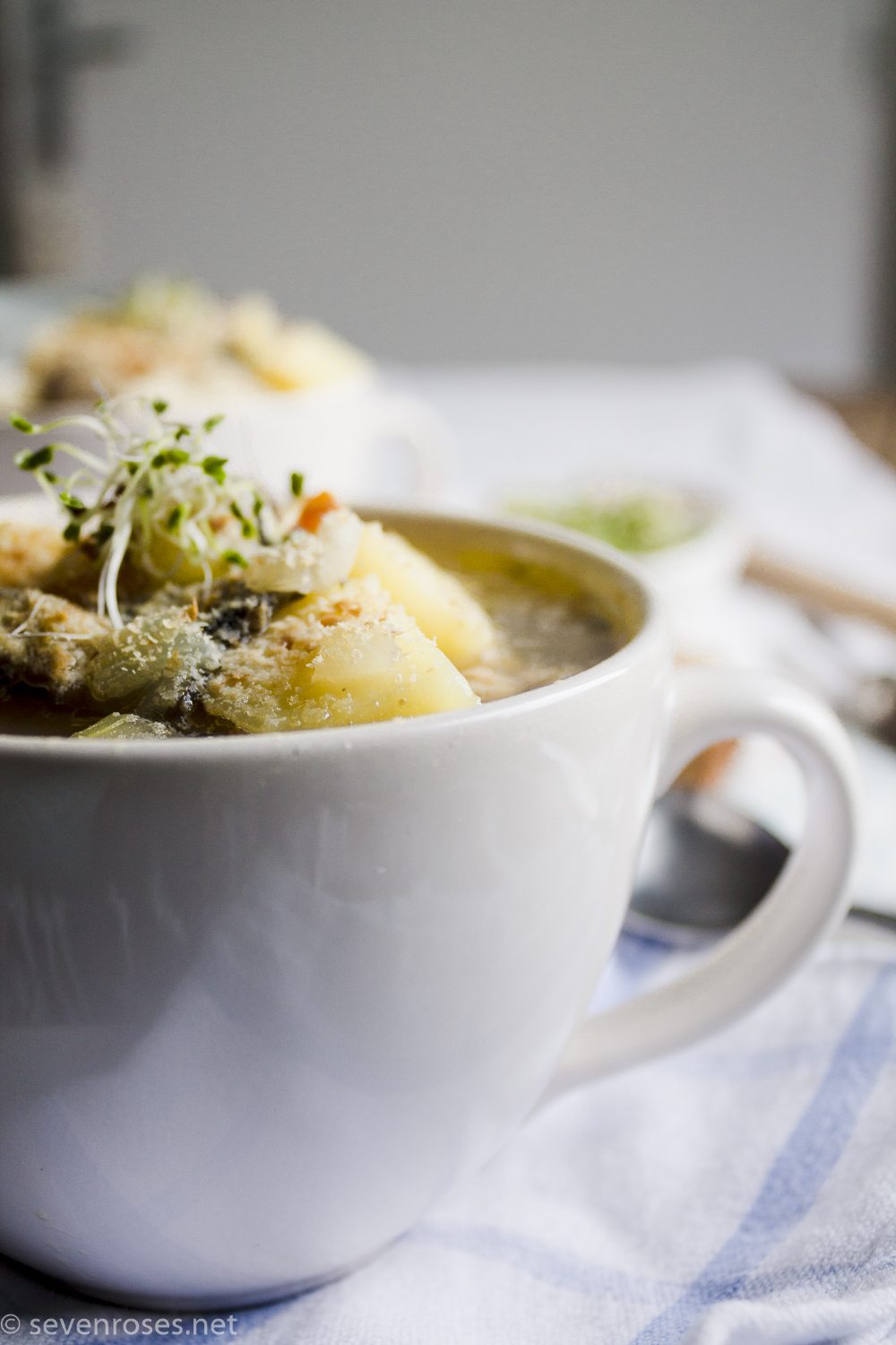 Cozy Winter night Mushrooms & Chickpeas Minestrone