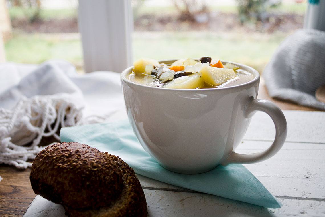 Mushrooms & Chickpea Minestrone from Seven Roses