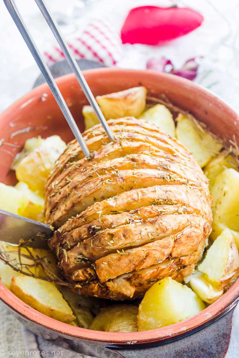 Vegan Holiday roast - festive, succulent and plant-based, 1 easy ingredient
