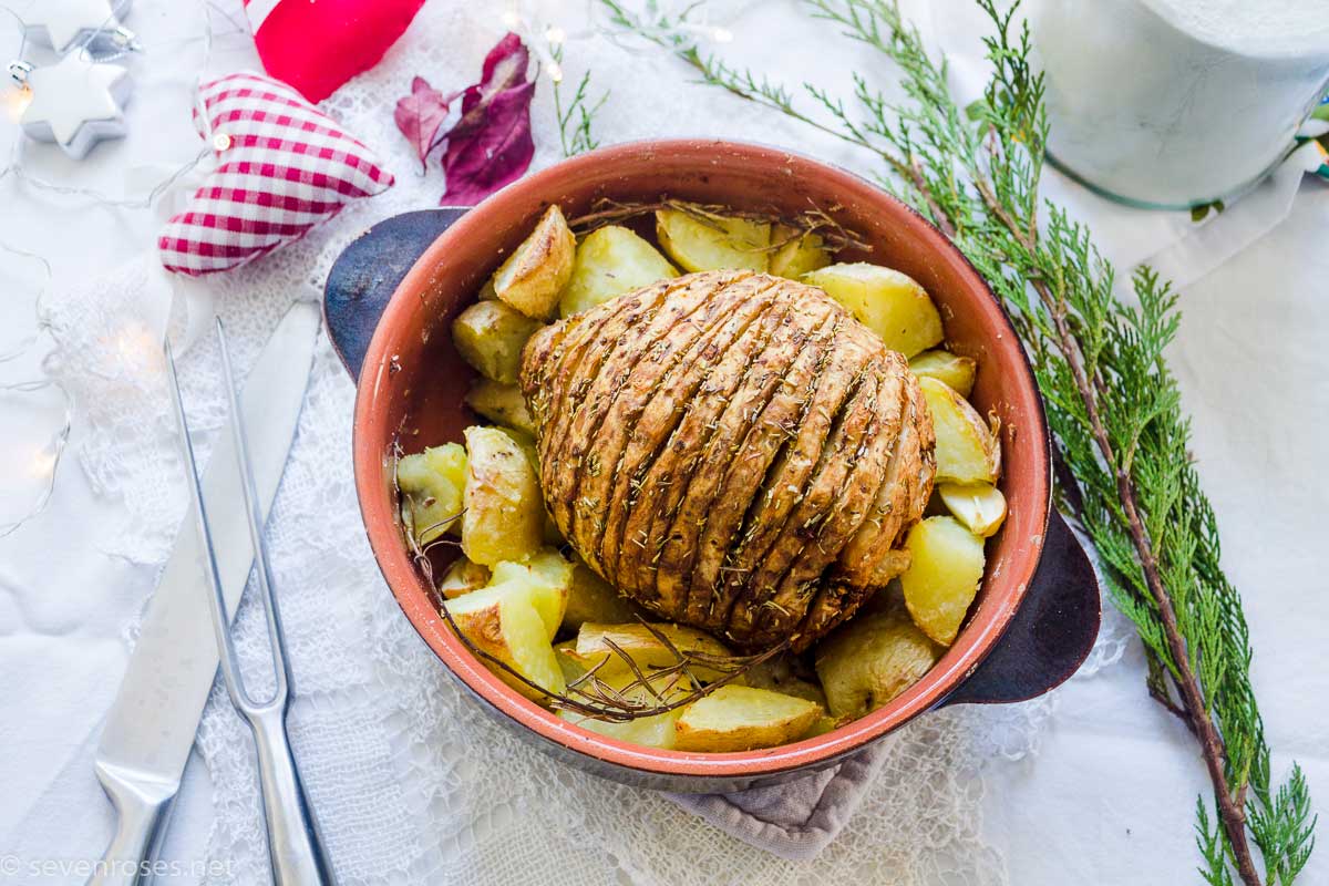 Vegan Holiday roast - festive, succulent and plant-based, 1 easy ingredient!