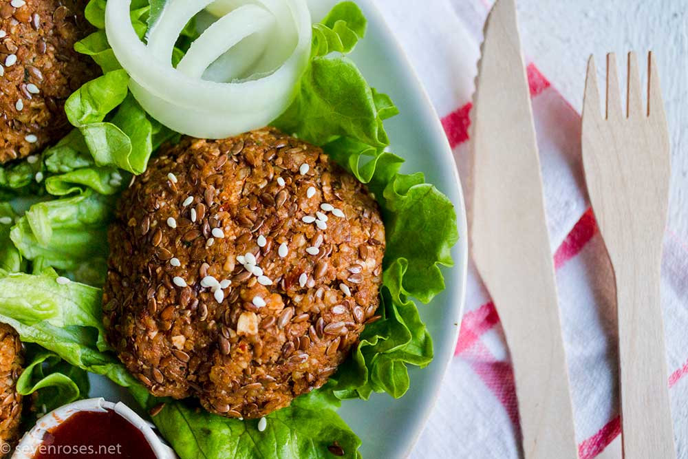 Walnut flax burgers