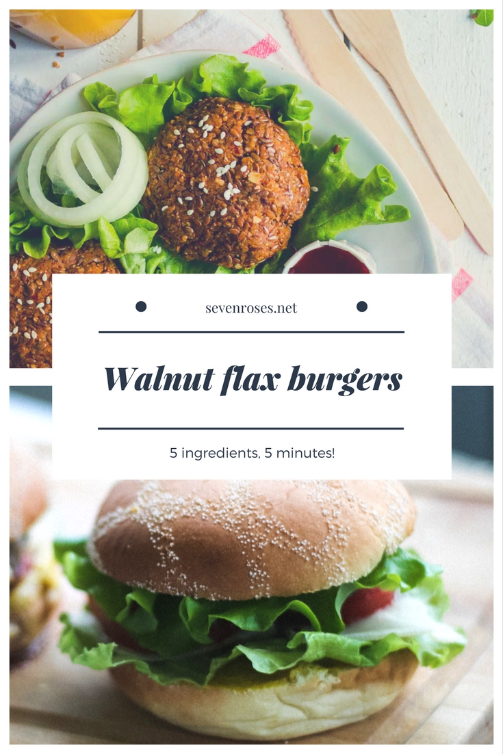 Walnut flax burgers