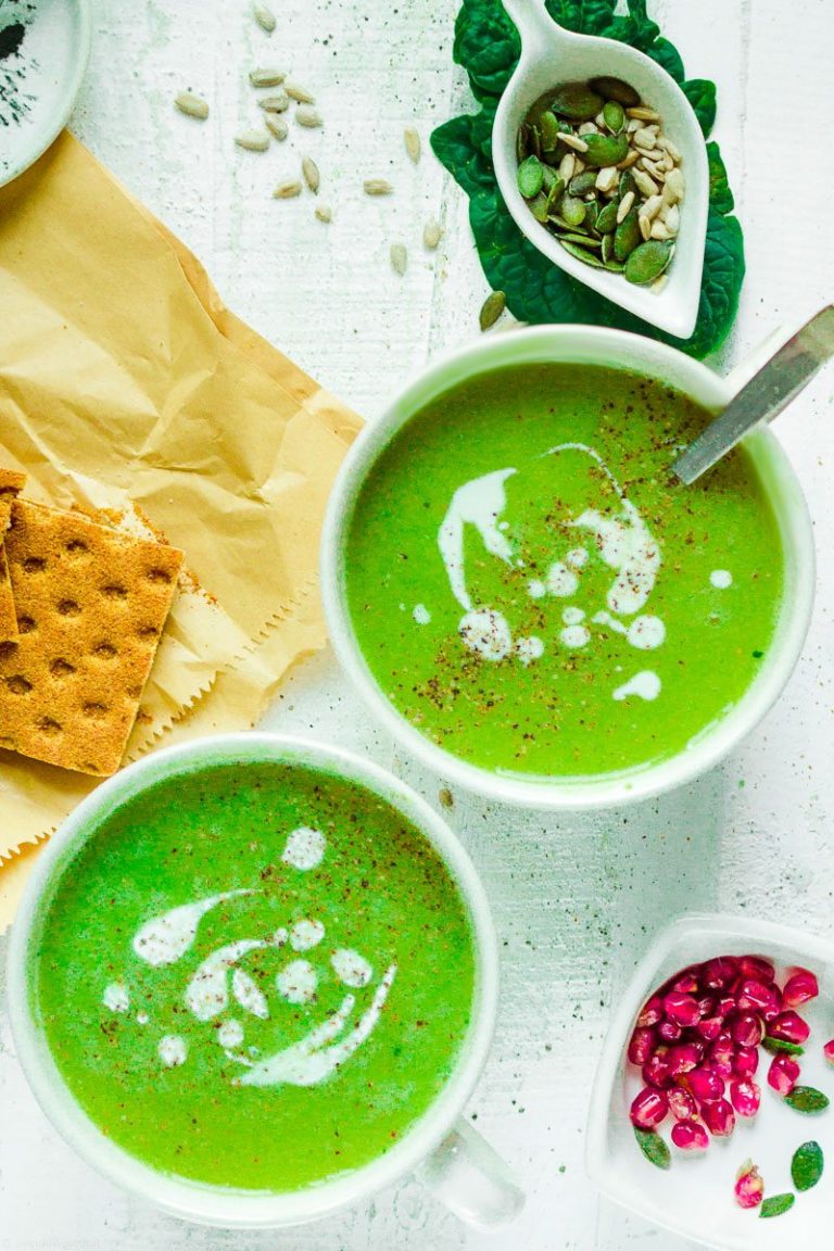 Split Pea and Spinach creamy soup (with benefits) Seven Roses
