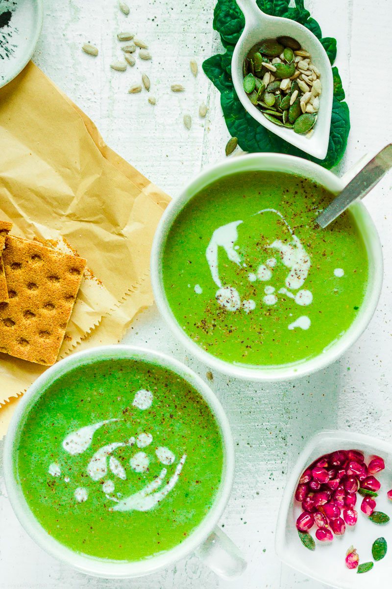 Split Pea and Spinach creamy soup