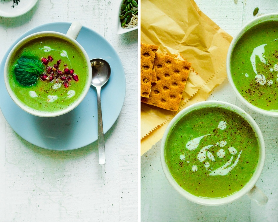 Split Pea and Spinach soup