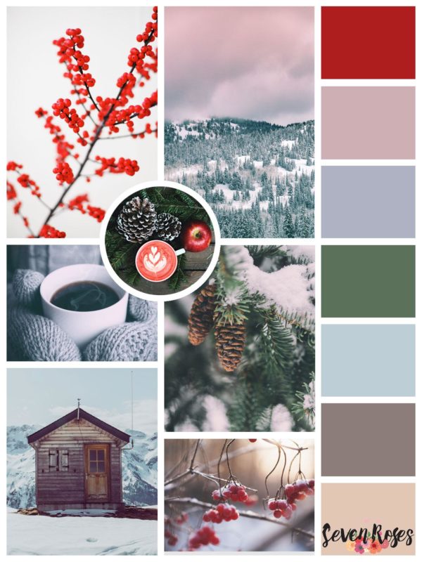 Winter Moodboard Winter Lovers Kit Seven Roses