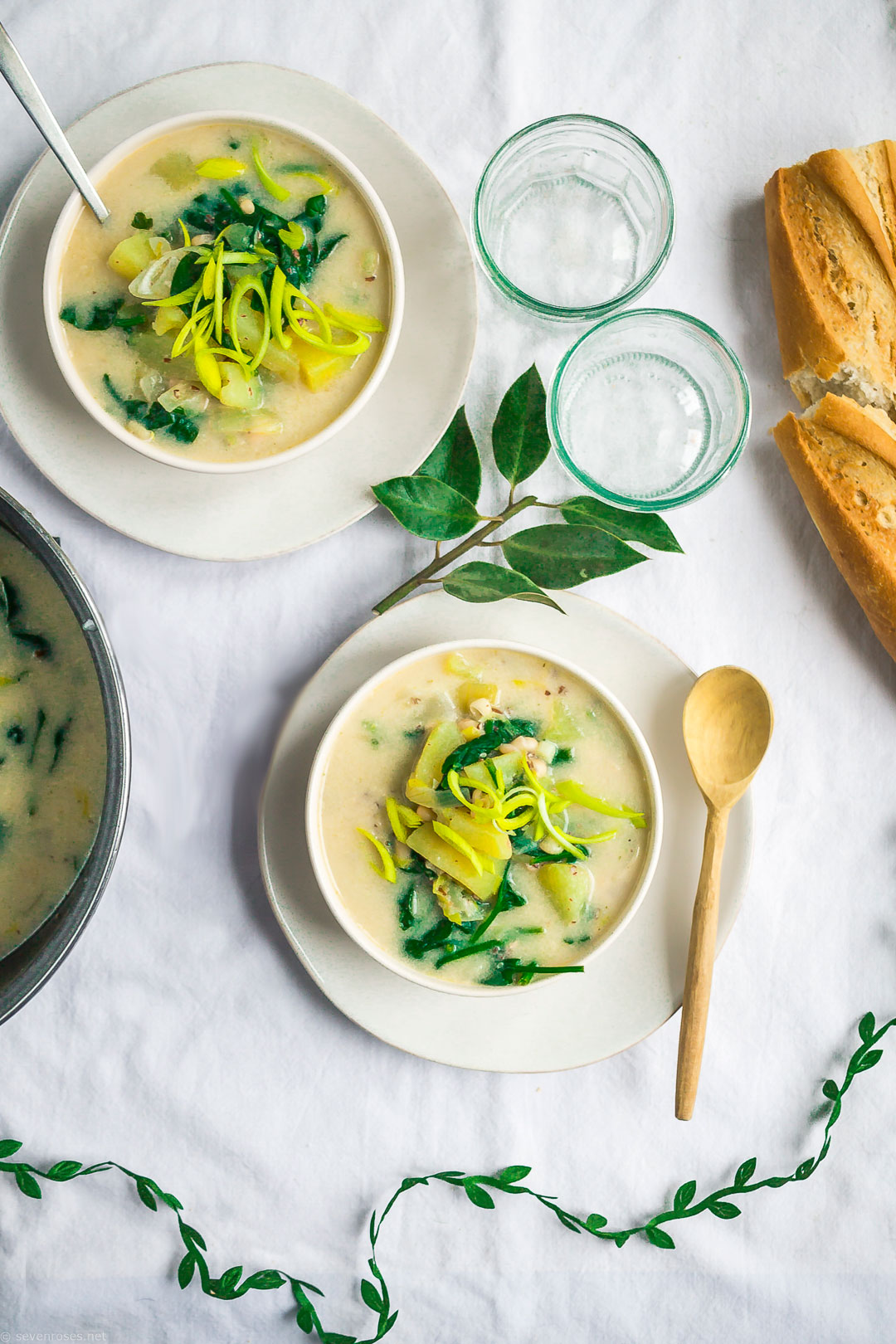 Colcannon-inspired Vegan Potato soup