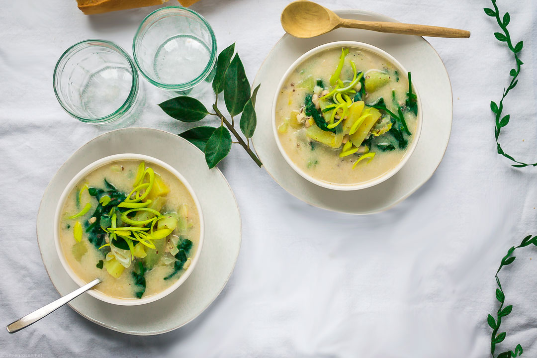 Vegan Colcannon Potato soup