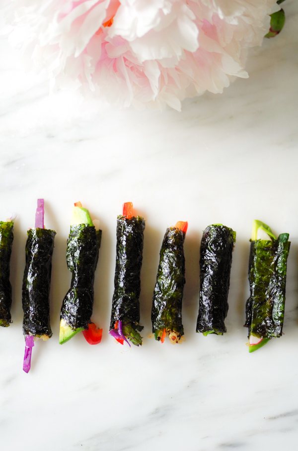 Mini Veggie Sushi Rolls