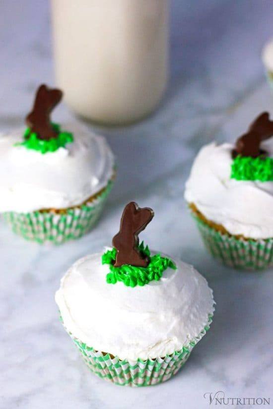 Vegan Carrot Cake Cupcakes with Cream Cheese Icing