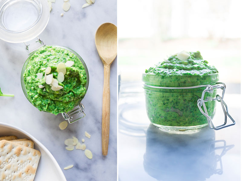 Lightened Up Pesto : Creamy Spinach Avocado Basil Pesto Recipe