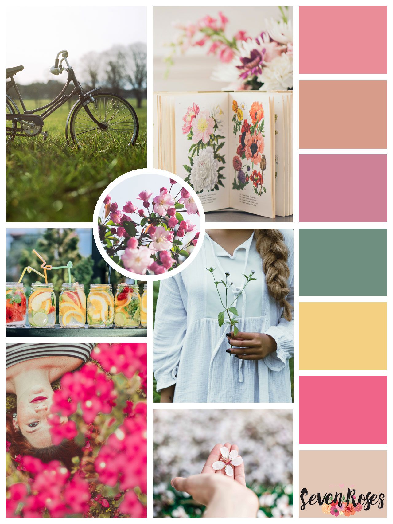 Spring moodboard + color palette