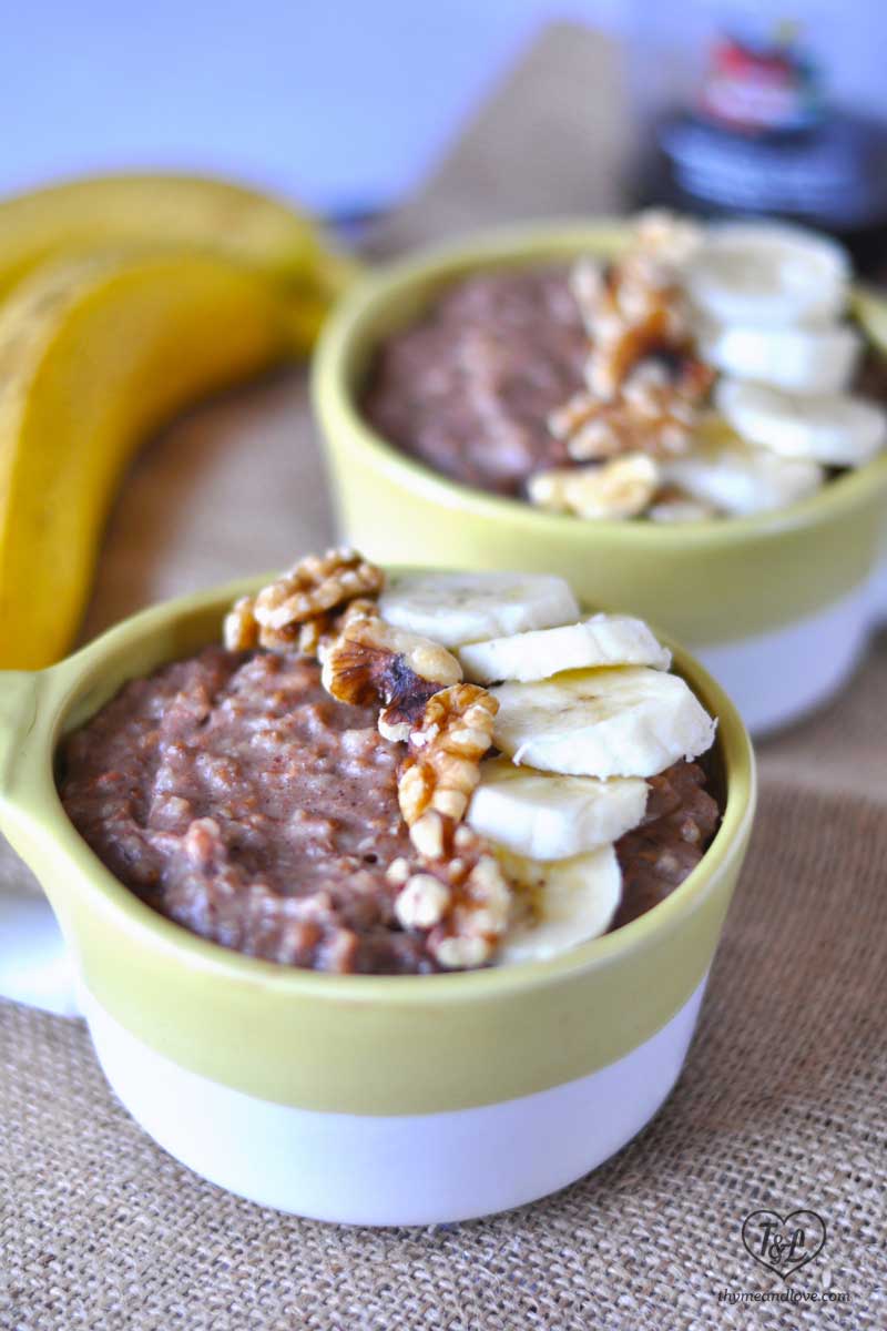 Slow Cooker Banana Nut Oatmeal