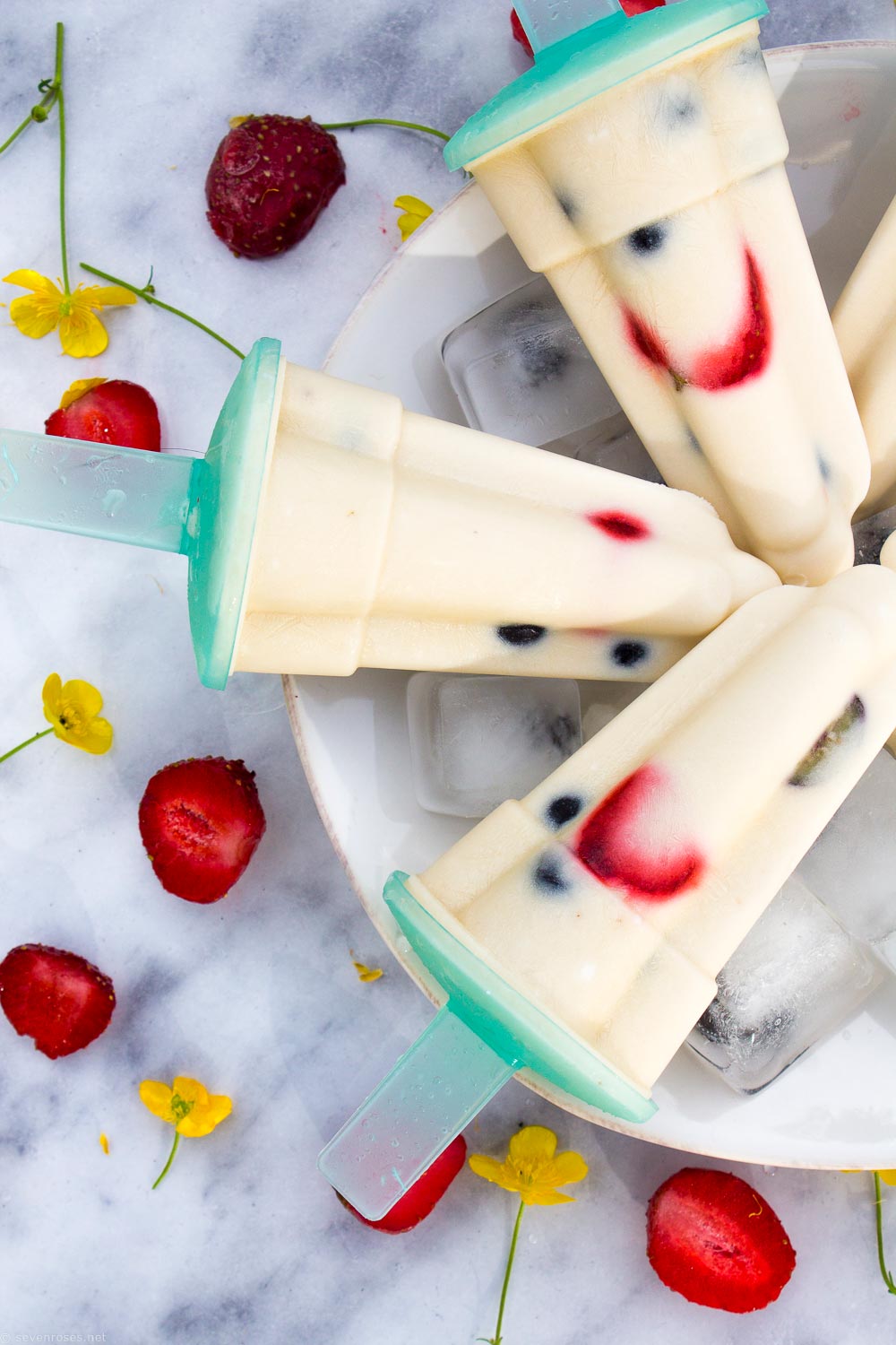 Dairy-free Vegan fruity popsicles