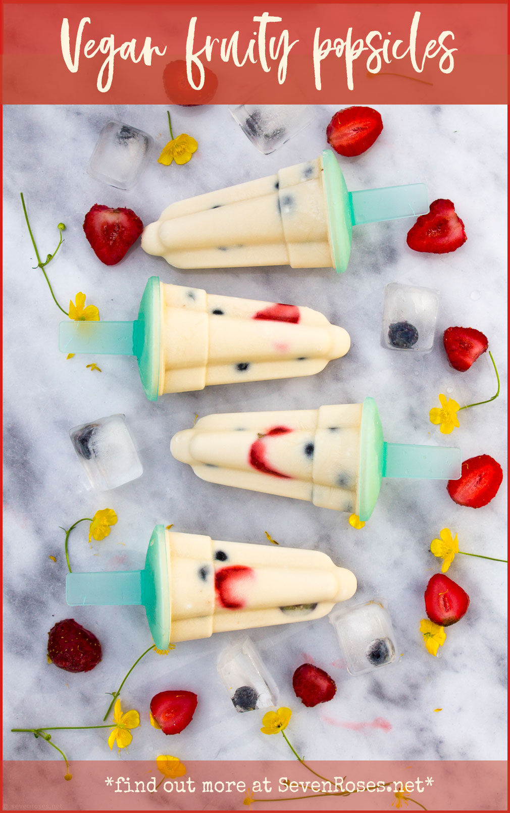 Vegan fruity popsicles