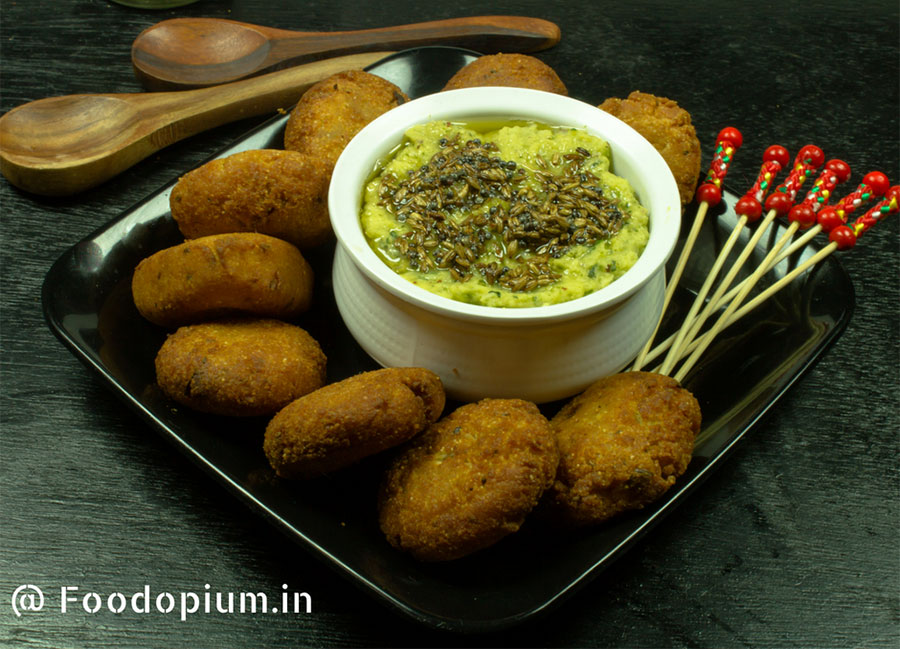 Semolina Chickpea flour cutlets