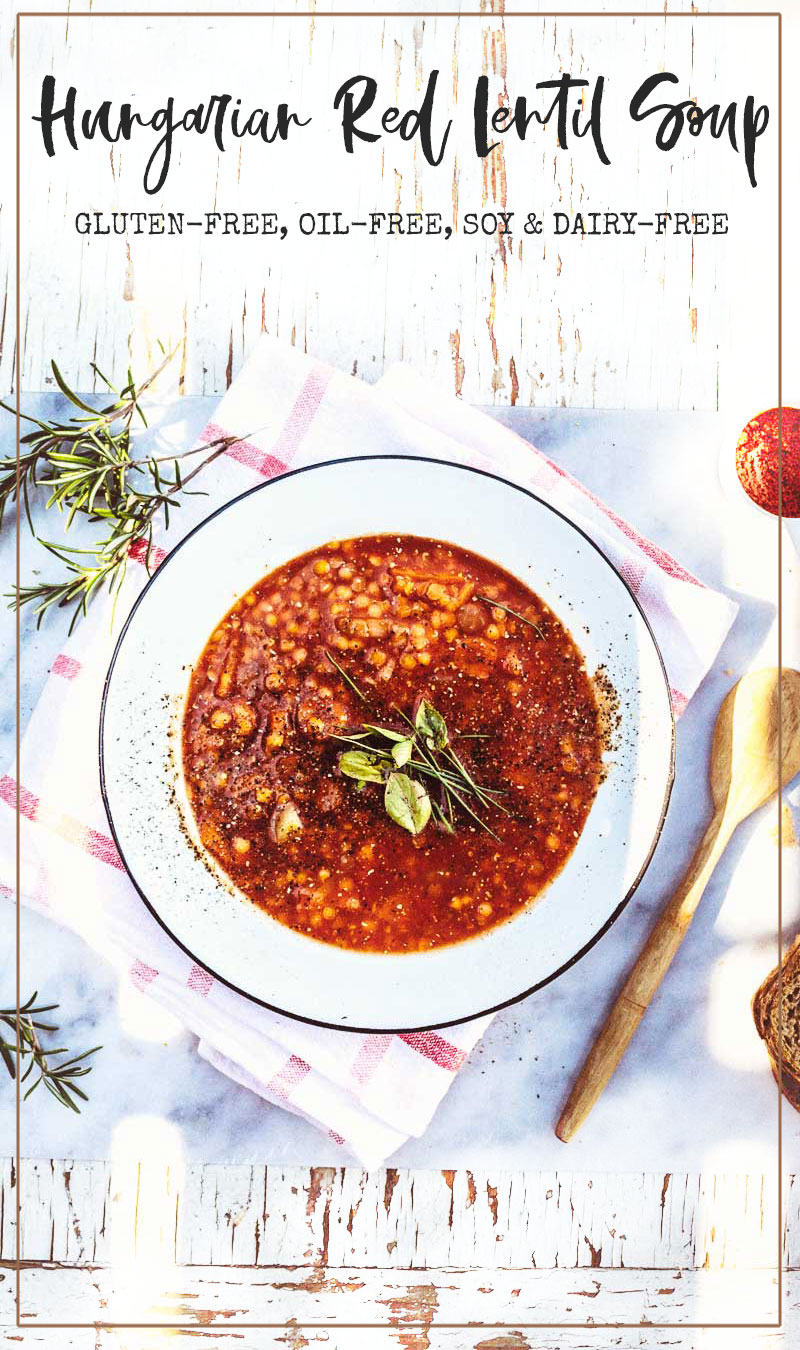 Hungarian red lentil soup