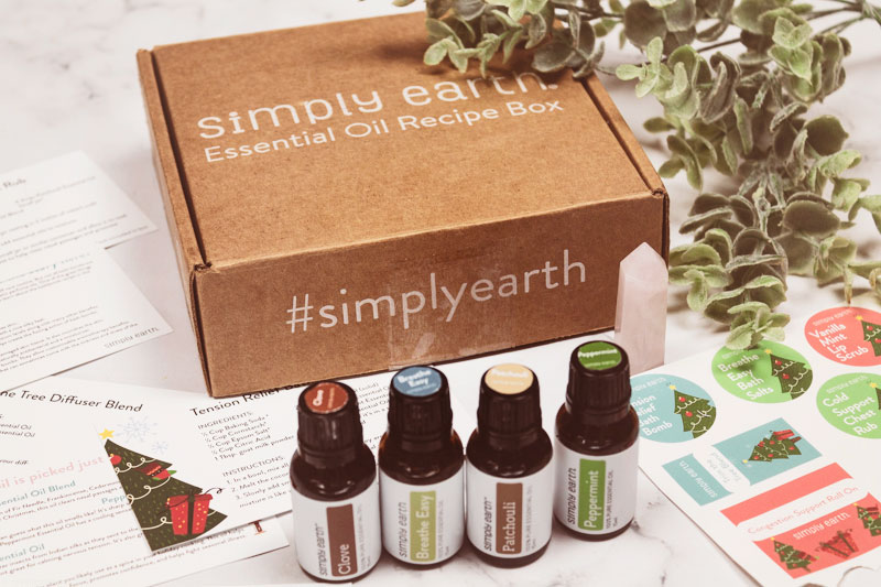 Simply Earth Essential Oil recipe box unboxing + Promo Code!