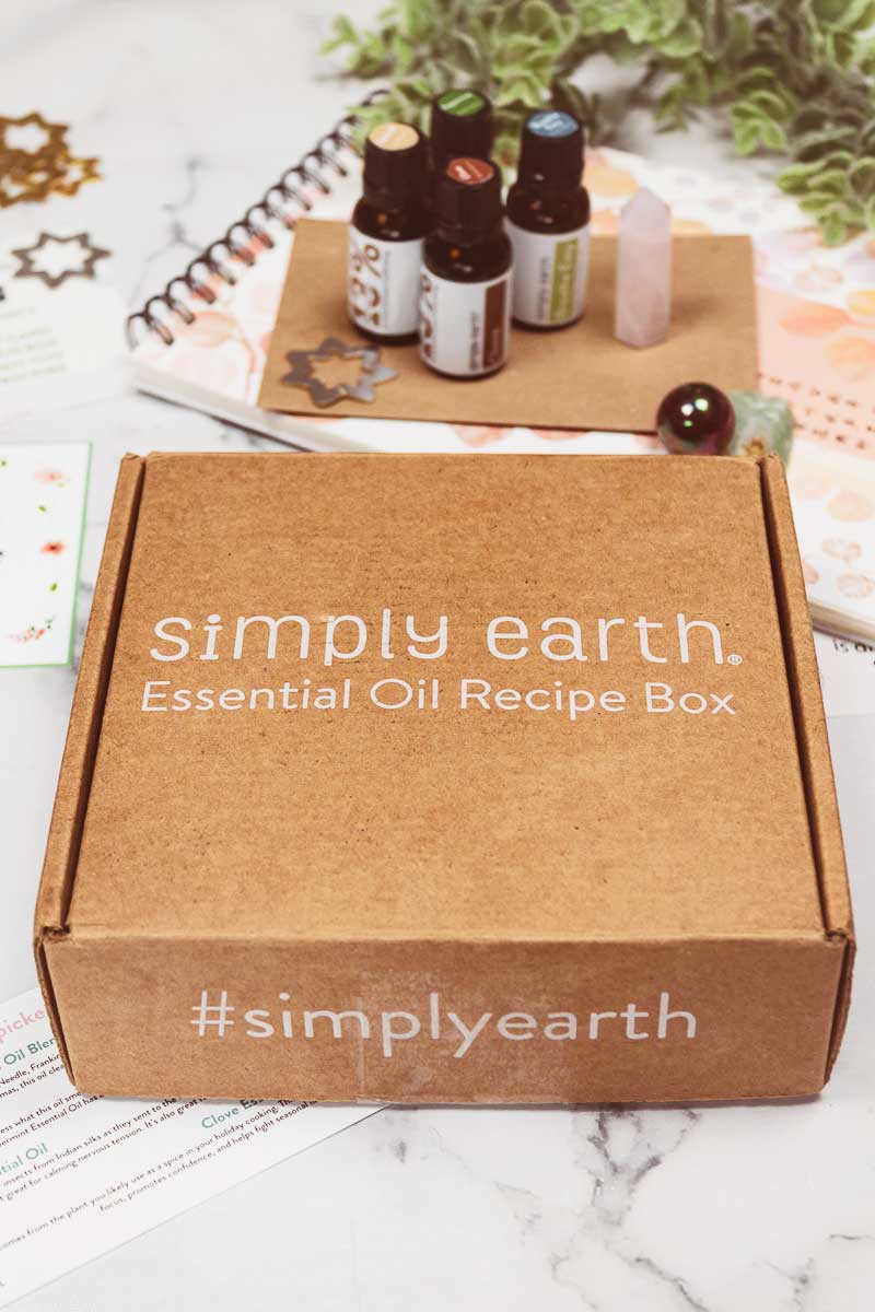 Simply Earth Essential Oil recipe box
