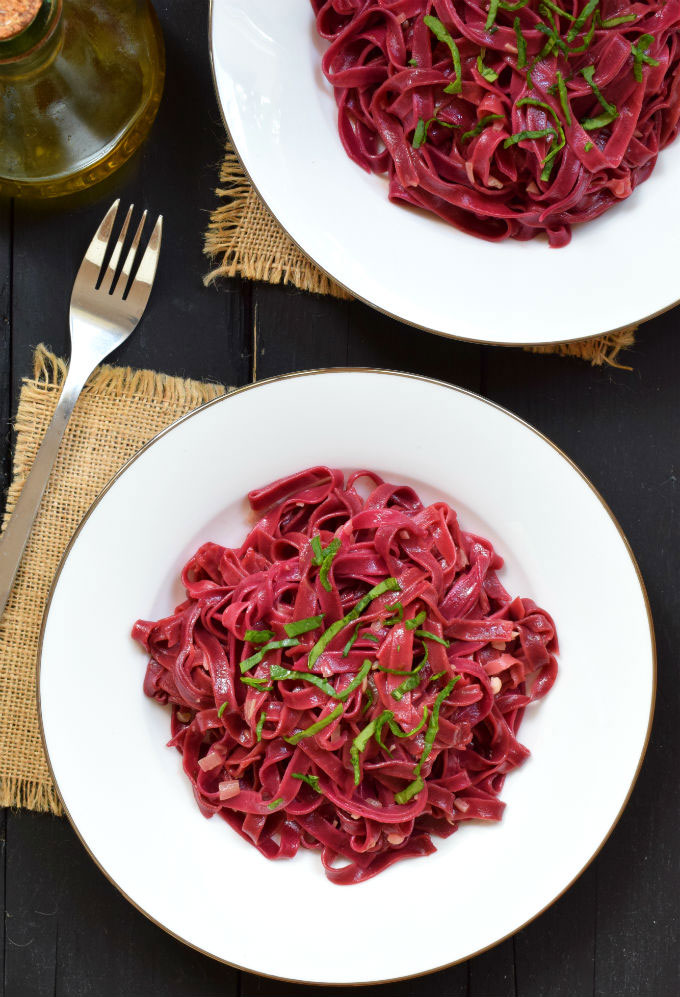 Fresh Beet Pasta