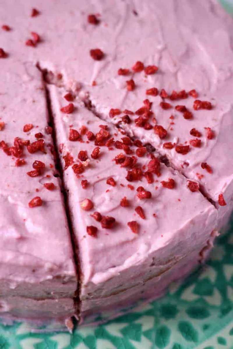 Gluten-Free Vegan Strawberry Cake
