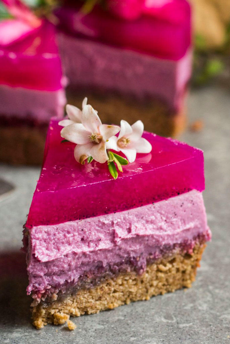 Pink Dragon Fruit Layer Cake