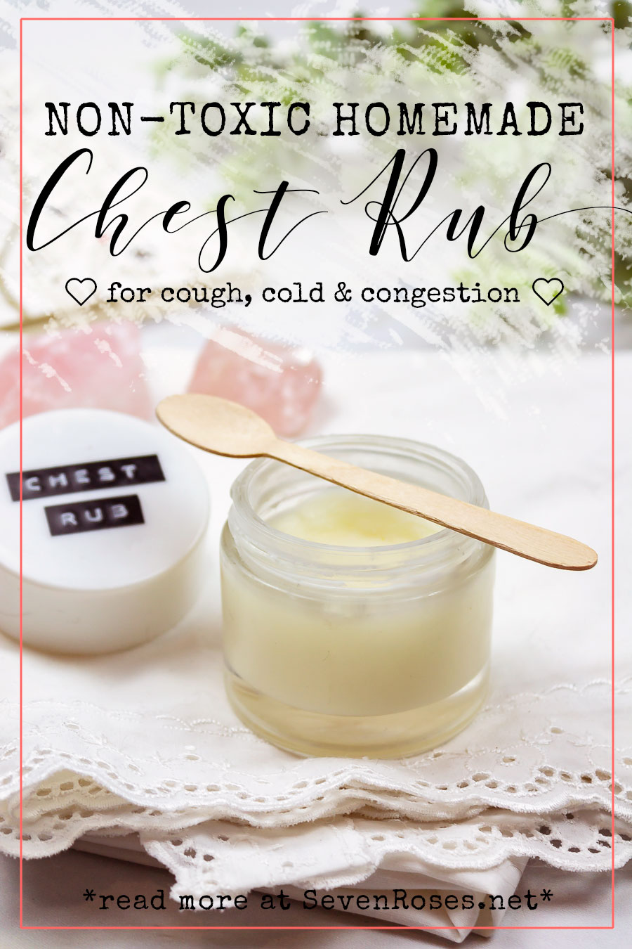 DIY: Non-toxic, Vegan Homemade chest rub for cough, cold & congestion