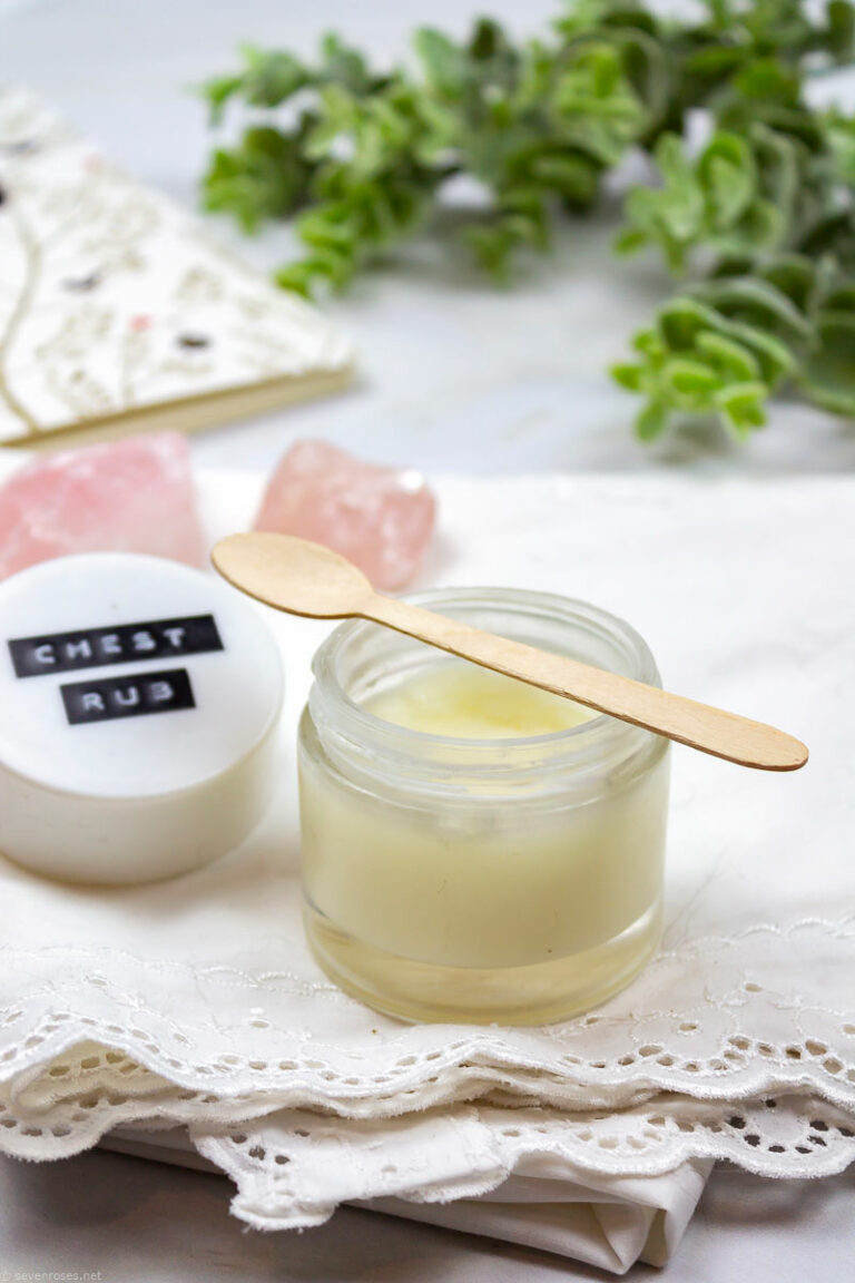 DIY Homemade chest rub for cough, cold & congestion Seven Roses