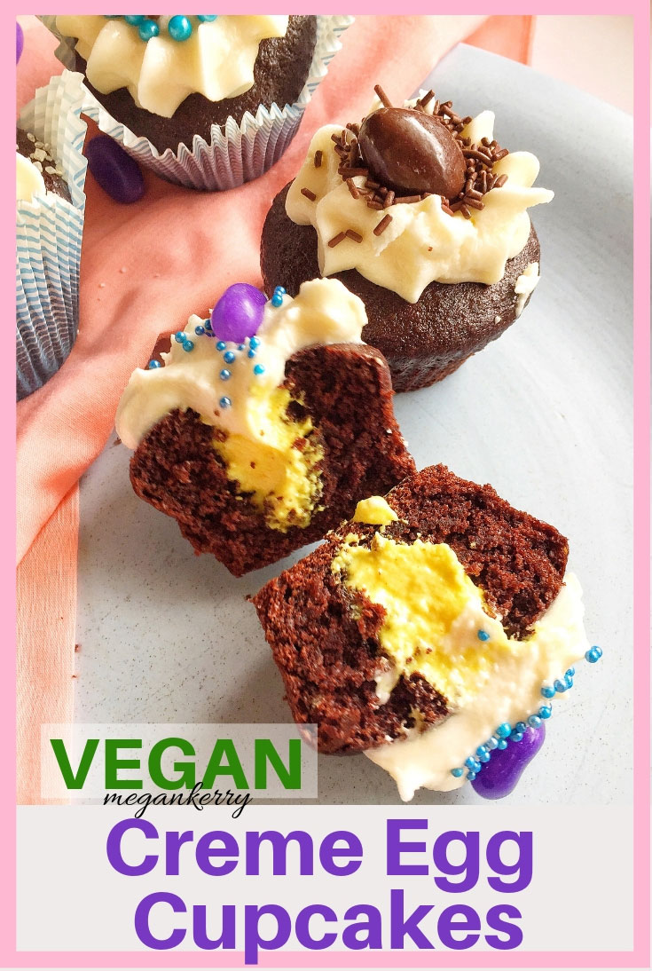 The ultimate Easter dessert: Vegan Creme Egg Cupcakes